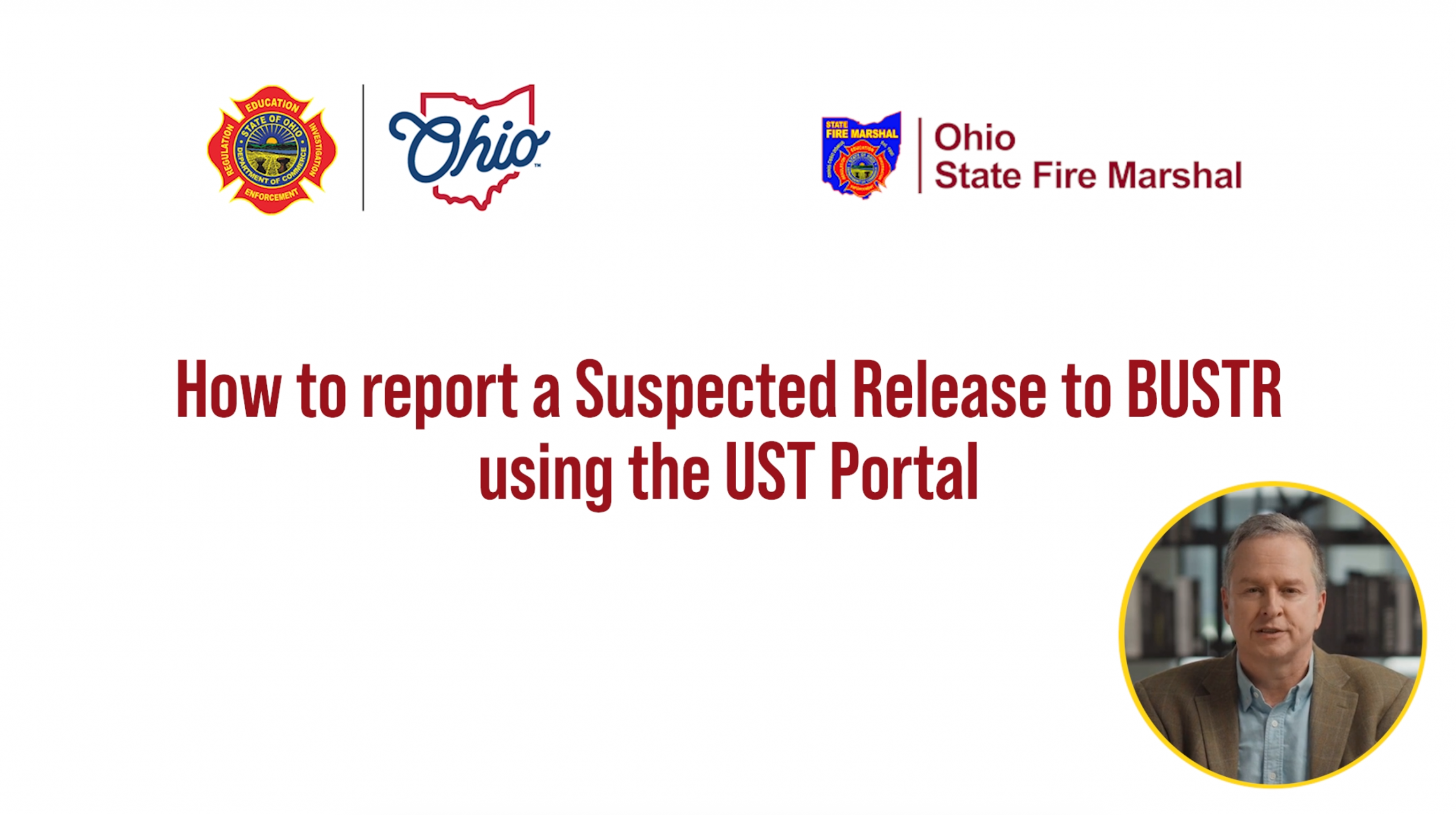 Suspected Release to BUSTR using the UST Portal