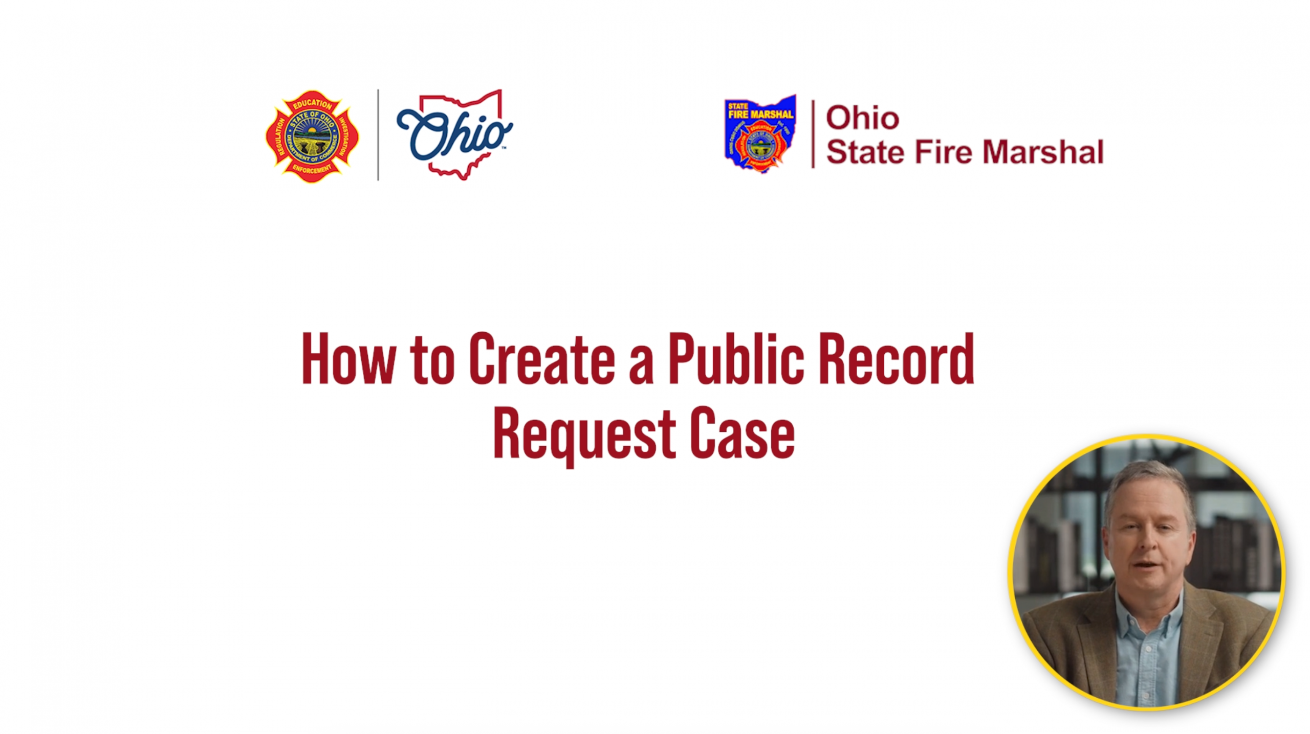Create a Public Record Request Case